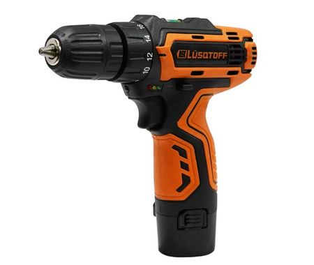 TALADRO ATORNILLADOR DE IMPACTO LUSQTOFF-INALÁMBRICO 12V CON KIT Y MALETÍN (TIL23-8KB)