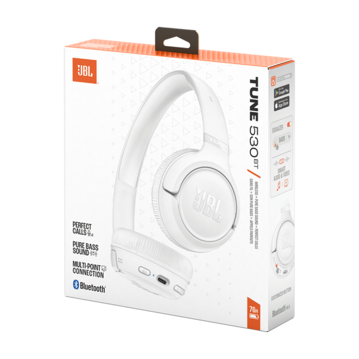AURICULARES JBL TUNE 530BT BLUETOOTH (C:BLANCO) - Vista 4