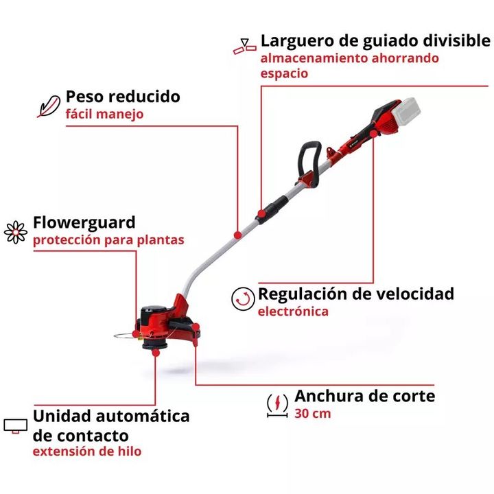 Einhell Cortacesped inalambrico GE-CT 36/30 Li E-Solo - Vista 3