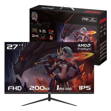 MONITOR GAMER 27RAPTOR HAWKEYE 200HZ FULLHD