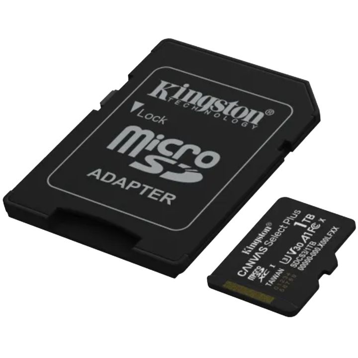 Tarjeta de memoria Kingston 1tb Micro SD Canvas Select Plus Gen 3 - Vista 1