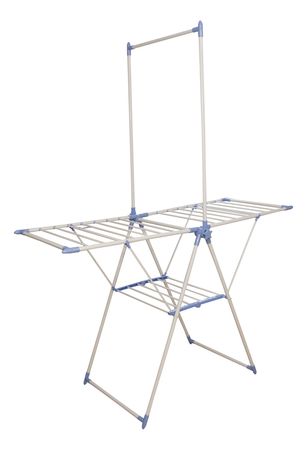 Tendedero Acero Colgador Camisa Celeste/Blanco Hogar Actual