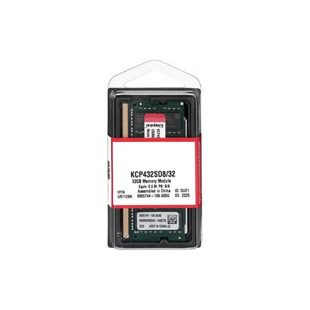 Memoria SODIMM DDR4 32GB Kingston 3200Mhz KCP para Notebook