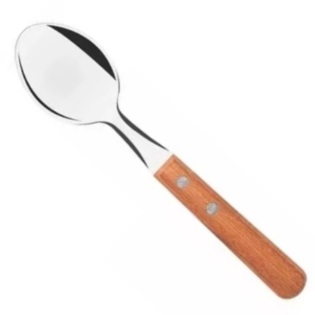Cuchara Te Tramontina Dynamic Mango Madera X 12 Unidades Marrón Claro