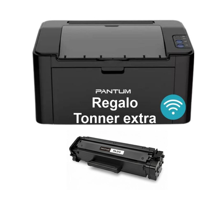 IMPRESORA LASER PANTUM P2200W WIFI +TONNER REGALO OFICINA COMERCIO