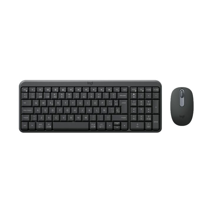 Teclado con Mouse Logitech MK250 Wireless Latino Negro - Vista 1