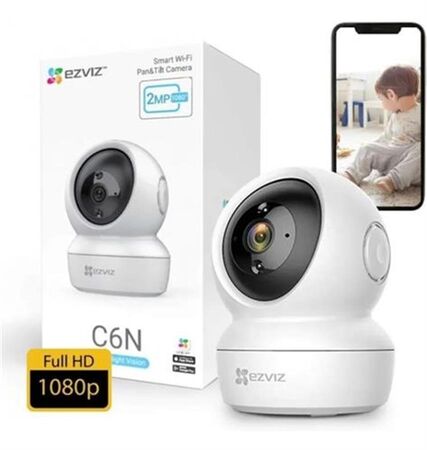 Cámara seguridad WiFi EZVIZ C6N 360° Full HD y Seguimiento