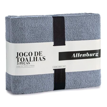 Juego Toalla Y Toallon Altenburg Favo Azul
