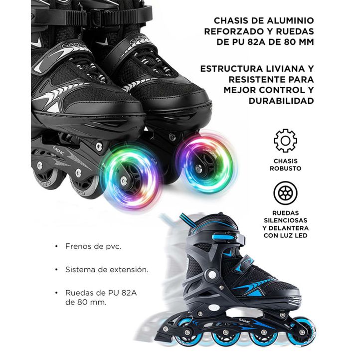 Roller Profesional Gadnic RL01 Plus Aluminio Extensible Ruedas PU - Large - Vista 3