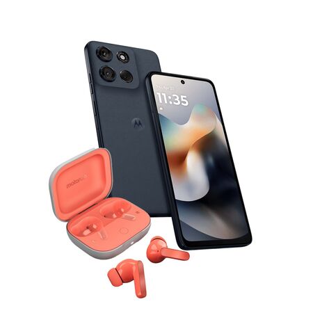 Combo Moto G56 5G 8+256GB Black Oyster + Moto Buds Guitar Peach Pink