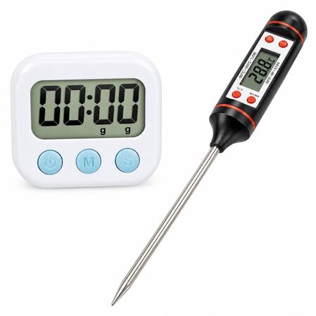 Combo: timer y termometro de cocina