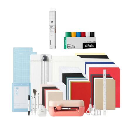 Cricut Joy 2 Deluxe Coral con Kit de Vinilos