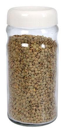 Frasco Vidrio Hermético 1800 Cc Cierre Rosca Tapa Plástica Crema