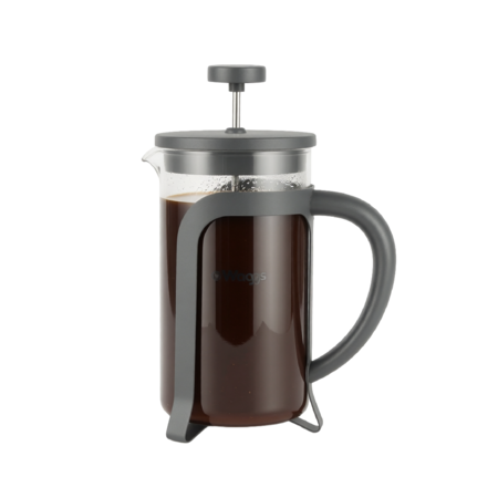 Cafetera Prensa Francesa De Vidrio Termico Waggs 600ml Gris