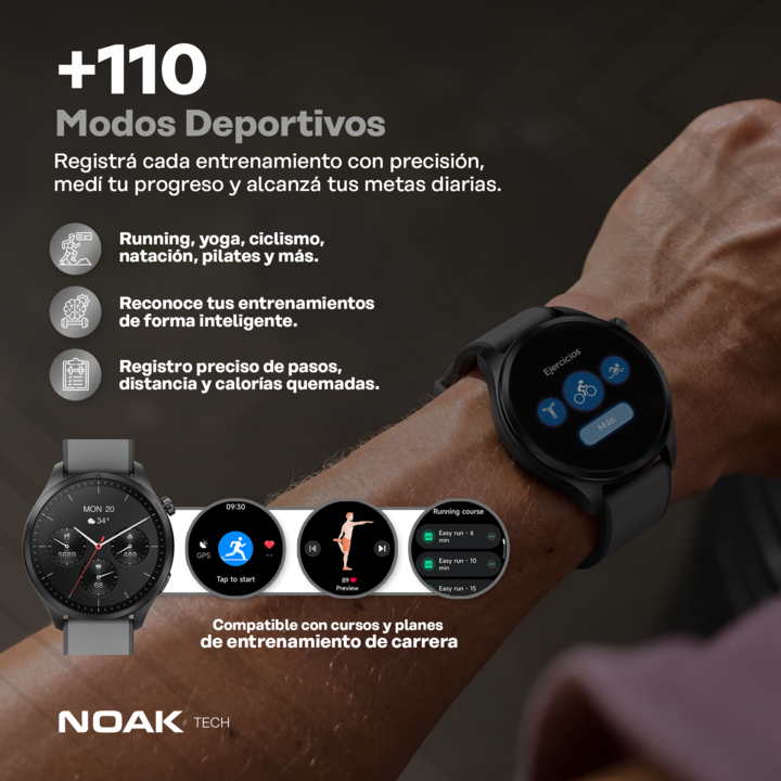 Smartwatch Noak S1 Ultra DUAL GPS 1.43" Amoled 5ATM - Vista 4