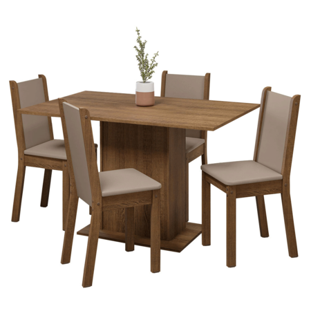 Juego De Comedor Madesa Tina Mesa Con 4 Sillas