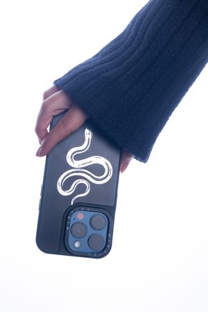 Funda  Para Iphone 12 Pro Max Mistify Snake Negra (FN-SNAKEIP12PM)