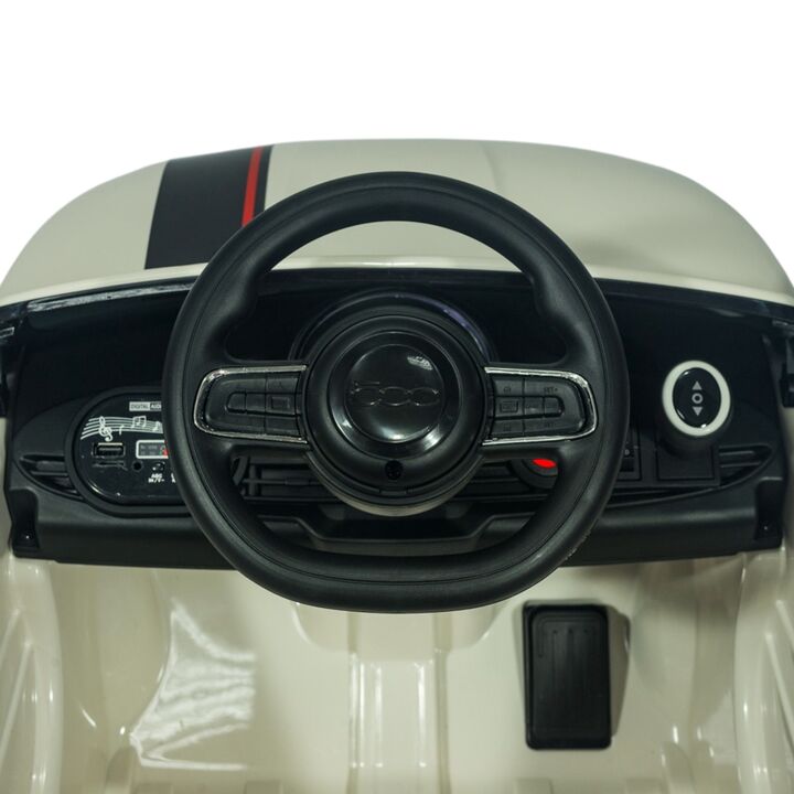 Auto a batería Fiat 500 Infanti Blanco - Vista 5