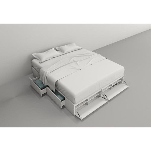 Box de Cama DS Home 1,80 m 4 Cajones 2 Puertas Everest 203x33x182 cm - Vista 2