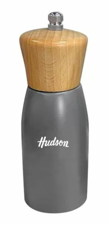 Molinillo Pimentero De Madera Hudson Laqueado color Gris