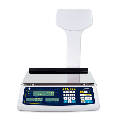 BALANZA COMERCIAL SYSTEL CROMA 31KG.38670 (31668) C/BAT. - 90246 