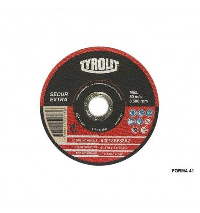 Disco centro plano ultrafino 115x0.75x22.23 Tyrolit