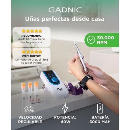 Torno Para Uñas Gadnic T103 Recargable