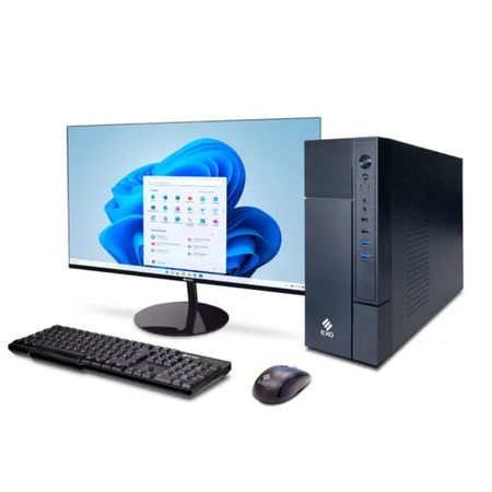 PC EXO READY D6-S3182  + Monitor 24” FullHD Intel i3-12100 Ram 8gb Ssd 256gb W11 Home