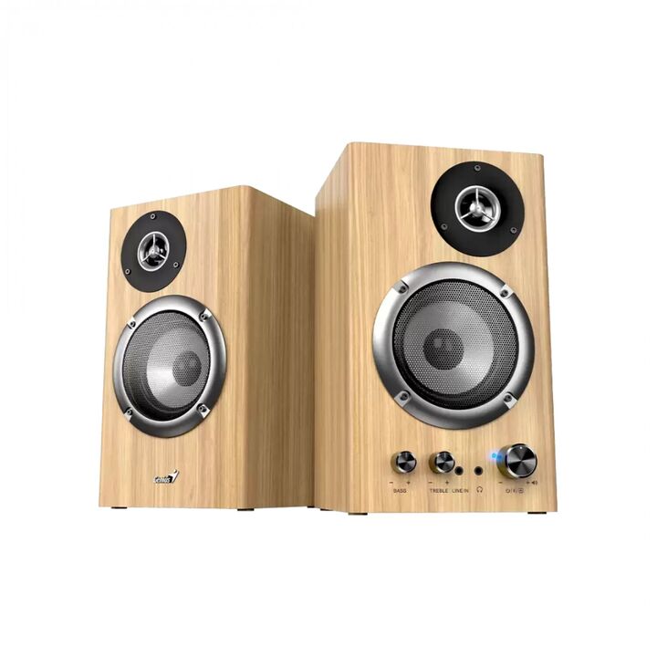 PARLANTE BLUETOOTH GENIUS SP-HF1812BT 50W PINE WOOD - Vista 1