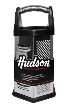 Rallador De Acero Inoxidable Hudson Hexagonal  6 Caras Plateado