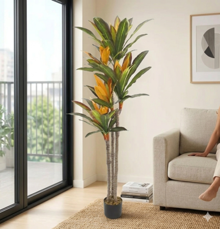 Planta Artificial 145CM - DRACENA FRAGANS