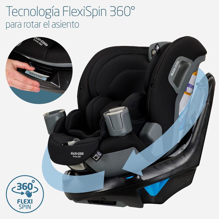Butaca de seguridad 360° Maxi Cosi Emme Midnight Black - Vista 4