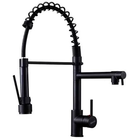 Grifería de Cocina Cromado Rieti con Doble Boquilla Resorte Extraíble