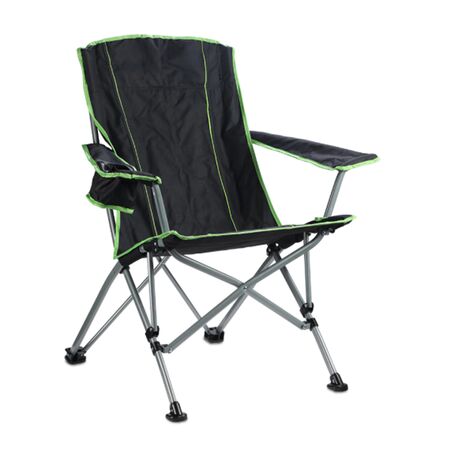 Sillon Director Plegable Con Funda Y apoya Vaso Waterdog Bc341dh Negro