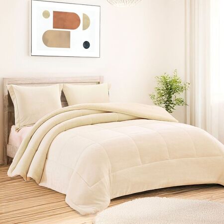EDREDON 1 1/2 plaza TRIPLE CAPA CON FUNDA de ALMOHADA PREMIUM