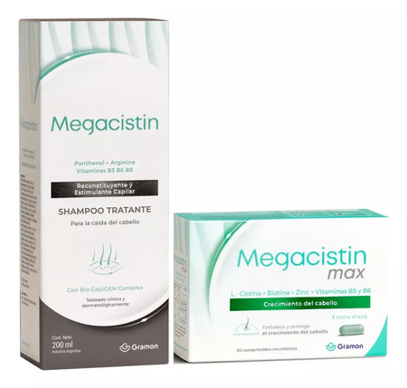 Megacistin Combo Max x30 comprimidos + Shampoo 200ml