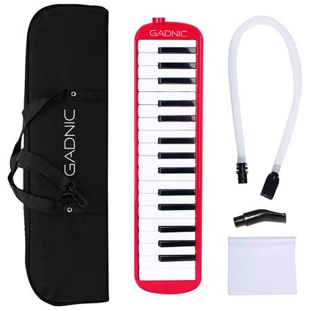 Flauta Melódica Gadnic Piano 32 Teclas Rojo