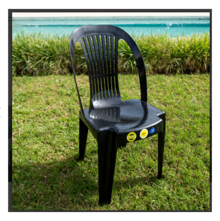 Silla Plastica Gala Negra Voss