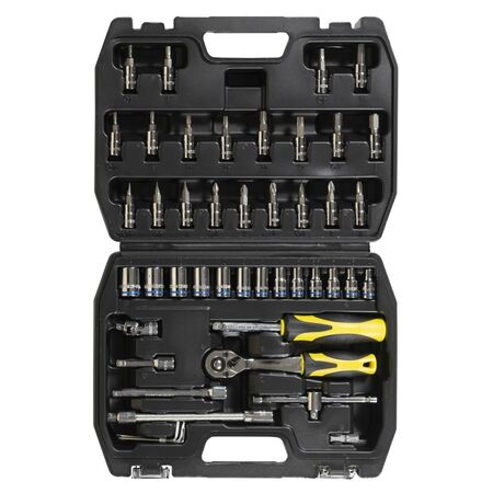 Juego de Bocallaves 45 Pcs Metricas  1|4" Crossmaster