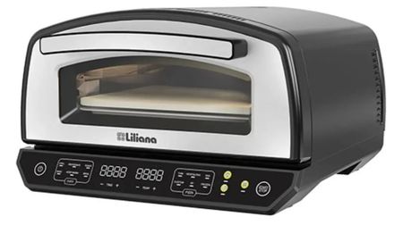 Horno Eléctrico Liliana Aao918 2 En 1 Fastpizza Negro