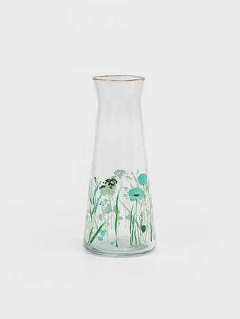 Jarra De Mesa Miuri Floral Aqua 1145 Ml Transparente