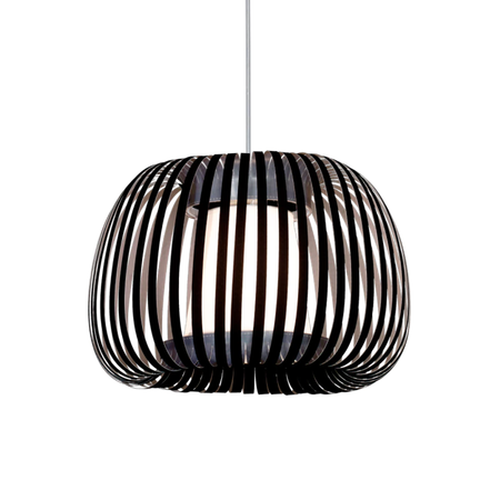 Colgante Moderno Tambor S Ø40cm E27 Apto Led Negro