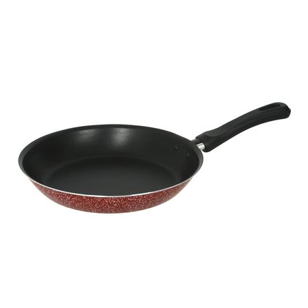 Sarten 24 Cm Antiadherente Aluminio Aston Pedra Rojo