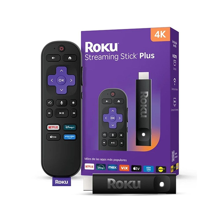 Reproductor Streaming Roku Stick Plus HD ROK3830MX