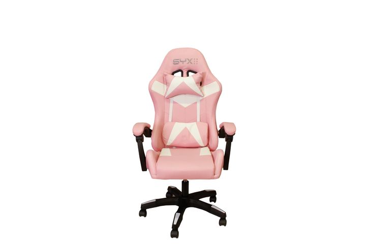 Silla Gamer Syx GCS02 Rosa con Blanco - Vista 1