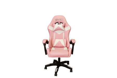 Silla Gamer Syx GCS02 Rosa con Blanco