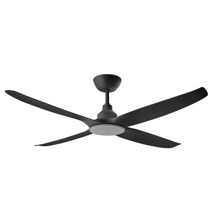 Ventilador de Techo 56" 4 Aspas Negro con Luz TEN5634LP