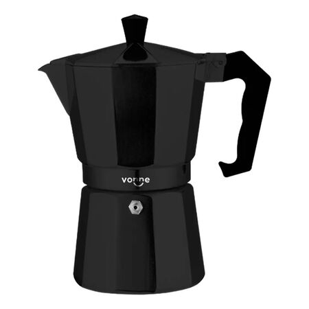 Cafetera Italiana Vonne Negra Mate 450ml 9 Tazas Negro