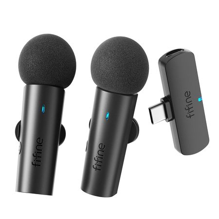 Kit Micrófonos Inalámbricos Fifine M8 con Reducción de Ruido