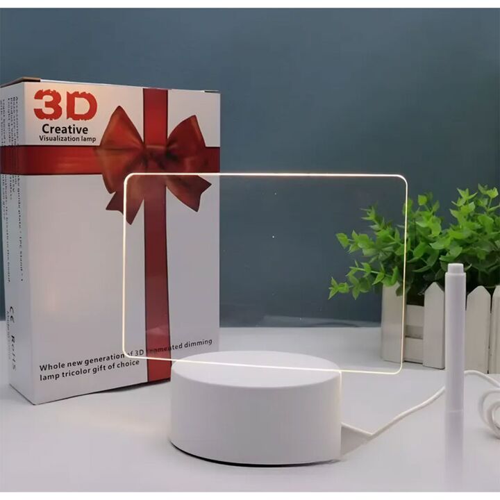 Lampara LED 3D – Pizarra creativa– Luz Calida USB - Vista 2